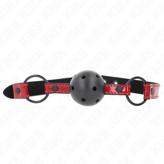 Kink – Boule en Cuir Brillant 4,5 cm Bag 63,5 X 2 cm Ajustable 41 X 59 cm