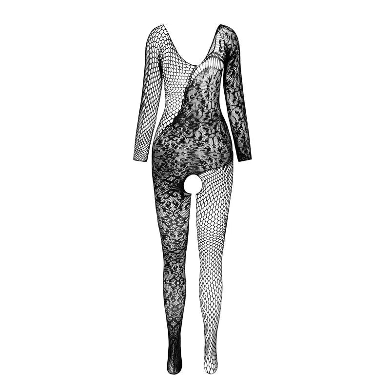Passion – Bs 107 Bodystocking Blanc taille Unique