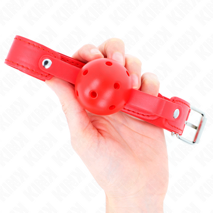 KINK - PELOTA ROJA TRANSPIRABLE 4,5 CM BOLSA 65 x 2,5 CM