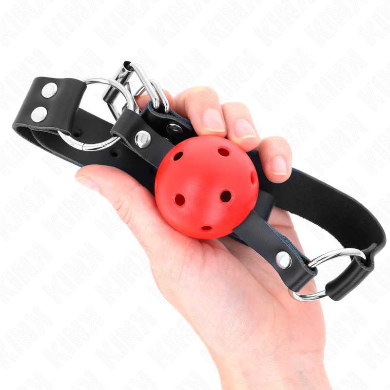 KINK - 4 CM BREATHABLE BALL BAG WITH RED DOUBLE RIVET 62.5 x 2.5 CM ADJUSTABLE 42-58 CM