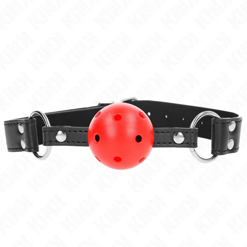Kink – Bâton Respirant 4 cm avec Double Rivet Cuir 62,5 X 2,5 cm Réglable 42 58 cm