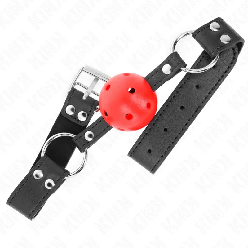 Kink – Bâton Respirant 4 cm avec Double Rivet Cuir 62,5 X 2,5 cm Réglable 42 58 cm