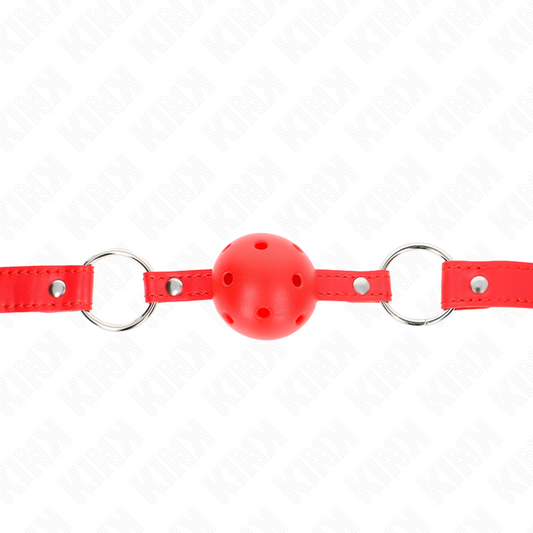 KINK - VARILLA TRANSPIRABLE DE 4 CM CON DOBLE REMACHE MODELO 1 ROJO 62,5 x 2,5 CM AJUSTABLE 42-58 CM