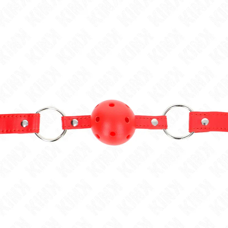 Kink – Bâton Respirant 4 cm avec Double Rivet Modèle 1 Rouge 62,5 X 2,5 cm Réglable 42 58 cm
