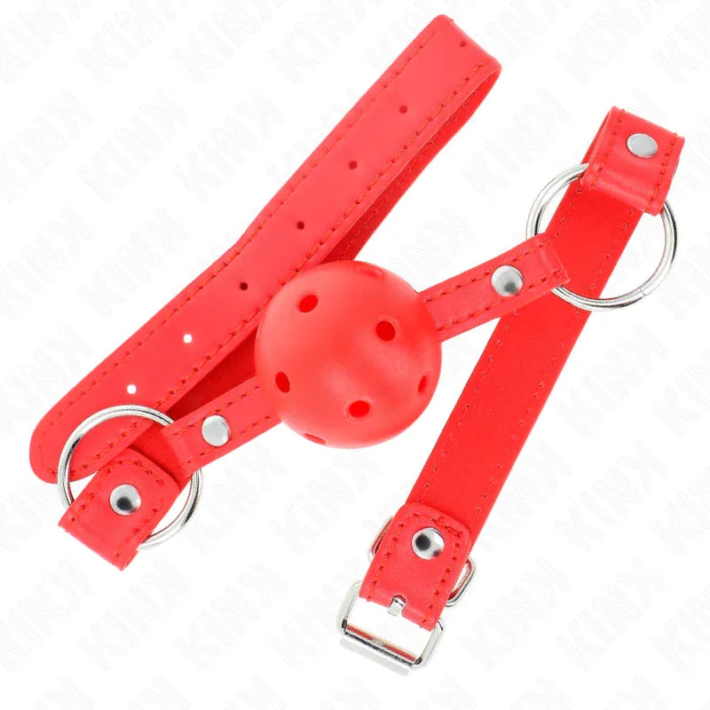 Kink – Bâton Respirant 4 cm avec Double Rivet Modèle 1 Rouge 62,5 X 2,5 cm Réglable 42 58 cm