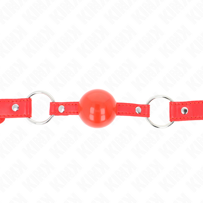 KINK - BÂILLON TPE BALLE 4 CM AVEC RED LOCK 60 x 2 CM