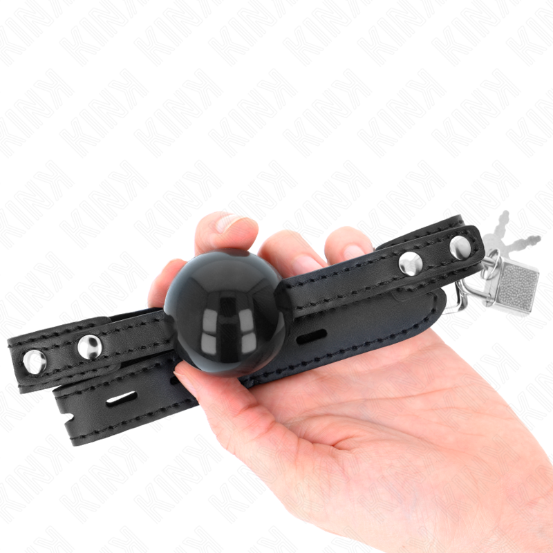 KINK - MORDAZA DE BOLA DE TPE SUAVE DE 4 CM MODELO 3 60 x 2 CM AJUSTABLE 37-52 CM