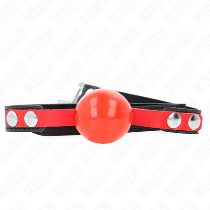KINK - MORDAZA DE BOLA DE TPE SUAVE DE 4 CM MODELO 4 60 x 2 CM AJUSTABLE 37-52 CM