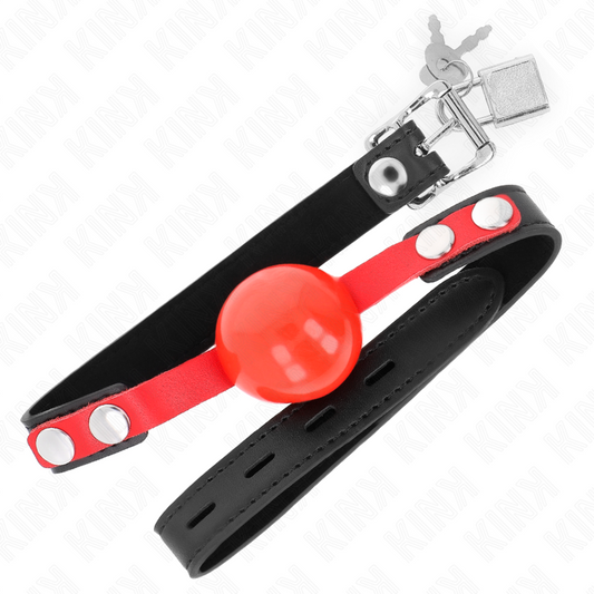 KINK - MORDAZA DE BOLA DE TPE SUAVE DE 4 CM MODELO 4 60 x 2 CM AJUSTABLE 37-52 CM