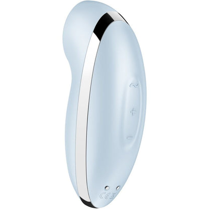 SATISFYER - TAP &amp; CLIMAX 2 VIBRATEUR &amp; STIMULATEUR BLUE