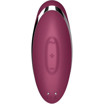SATISFYER - TAP & CLIMAX 2 VIBRATEUR & STIMULATEUR ROUGE