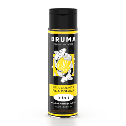 Huile de massage premium effet chaleur saveur pina colada 3 en 1 - 100 ml – Bruma