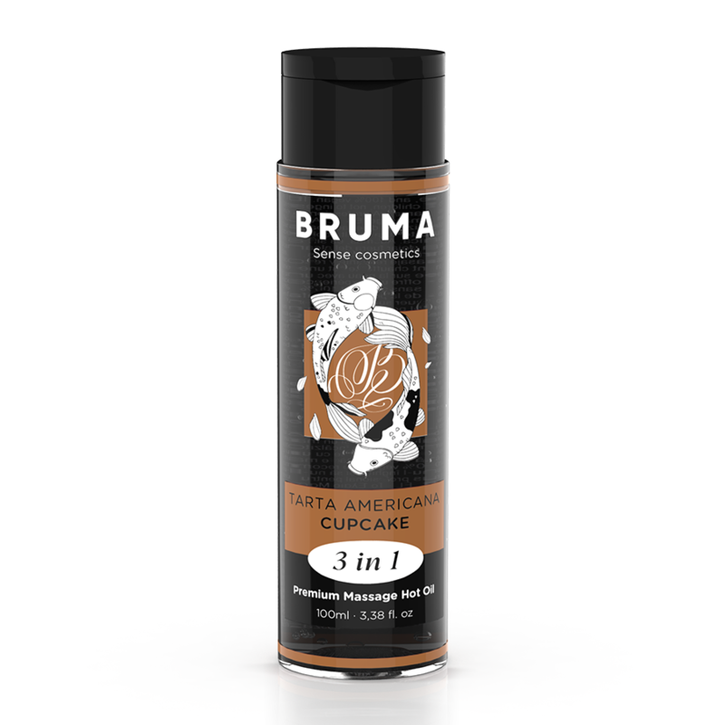 Huile de massage premium effet chaleur saveur cupcake 3 en 1 - 100 ml – Bruma
