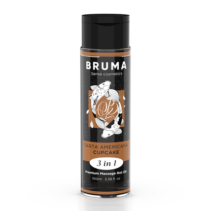 Huile de massage premium effet chaleur saveur cupcake 3 en 1 - 100 ml – Bruma