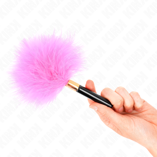 KINK - TICKLE PEN IN MÉTAL DORÉ FUCHSIA 18 CM