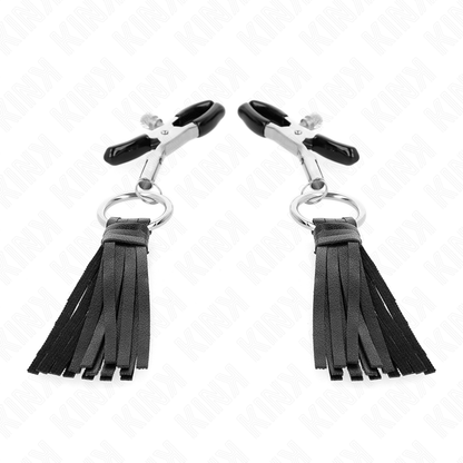 KINK - PINCES À TÉLÉMONS À PAMPONS EN CUIRETTE 6 CM