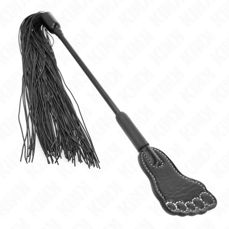 Kink – Pagaie en Forme de Pied avec Fouet à Gland 31 cm