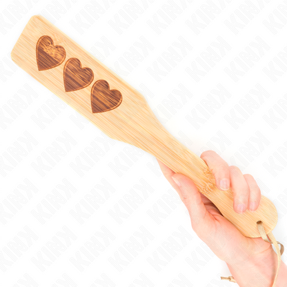 KINK - PALETTE IN BAMBOU DESIGN COEUR 32 X 5.5 CM