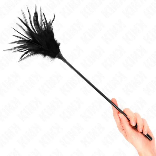 Kink – Plusieurs Plumes de Chatouilles Noires 45 cm