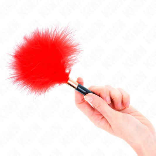 Kink – Plumes Chacoules en Métal Rouge Or 18 cm