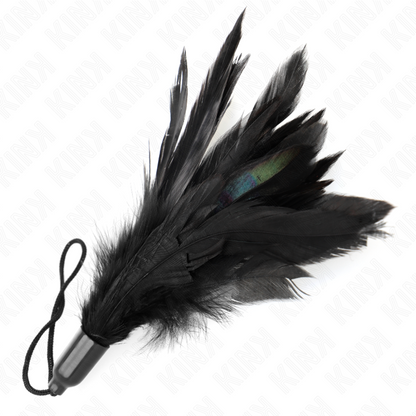 KINK - PLUMAS CRUJIENTES CON ASA DE CUERDA BASE DE PLÁSTICO 15 CM