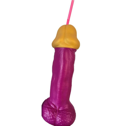 Verre pénis en plastique fuchsia – Diablo Picante