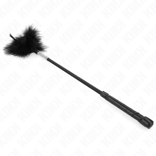 KINK - PLUME CHACOUILLES AVEC MANCHE STRASS 50 CM