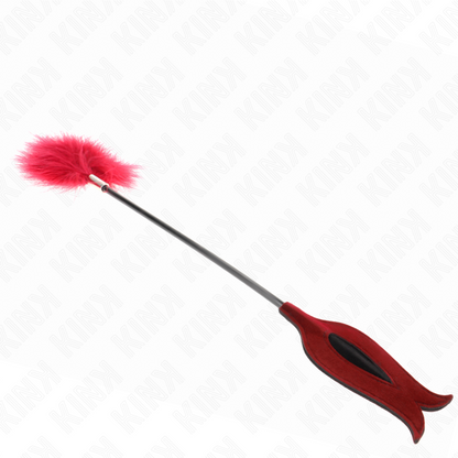 KINK - PALETA DE PLUMAS DE GATO EN FORMA DE ROSA DE 8 CM