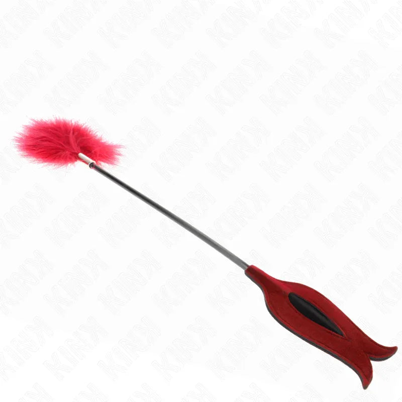 Kink – Plumes de Chacouilles avec Palette en Forme de Rose 8 cm