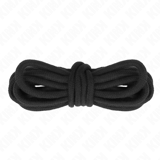 KINK - COTTON CORD 10 MÈTRES NOIR