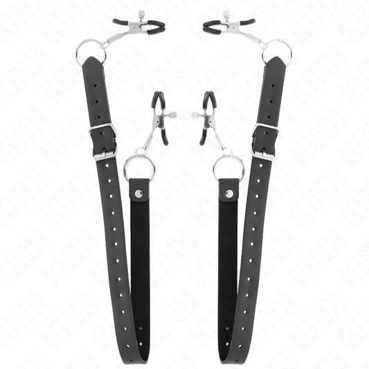 KINK - 4 PINZAS AJUSTABLES PARA CLÍTORIS 34-48 CM