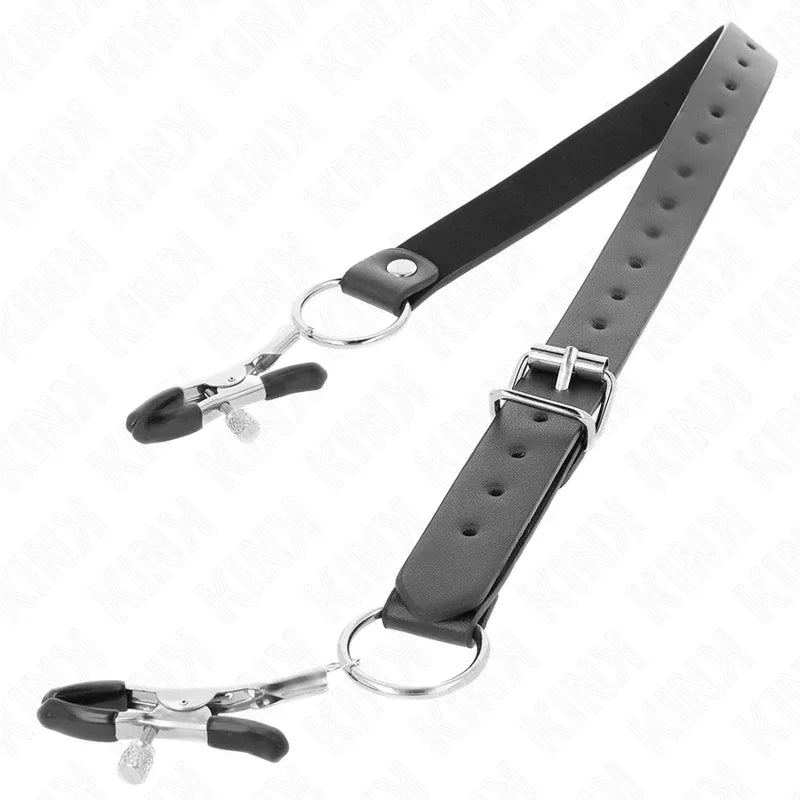 Kink – 4 Pinces à Clitoris Réglables 34 48 cm – Stimulation Immédiate & Plaisir Extrême