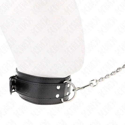 Kink – Collier avec Bracelet 65 cm Boucles Argent Réglables 33 46 cm X 5,5 cm