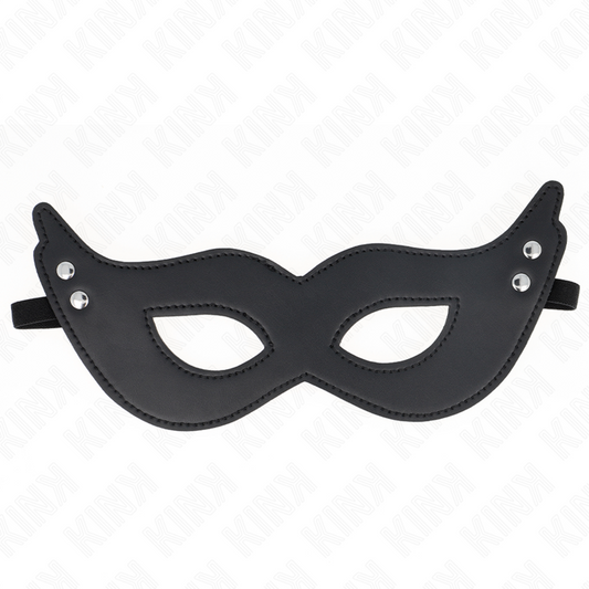 KINK - RIVETED LEATHERETTE MASK MODEL 1 26 x 8 CM