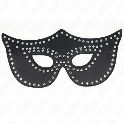 KINK - RIVETED LEATHERETTE MASK MODEL 2 30 x 12 CM
