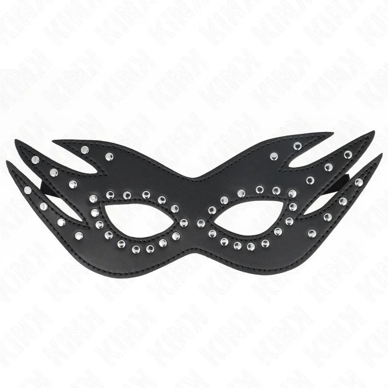 Kink – Masque en Cuirette à Rivets Modèle 3 26 X 9,5 cm