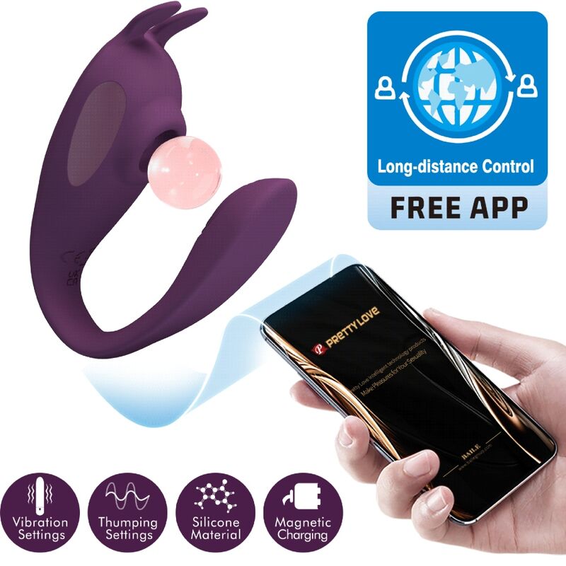 Stimulateur et vibrateur shey application gratuite longue distance violet – Pretty Love