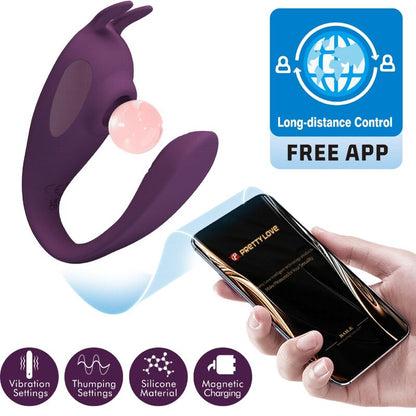 Stimulateur et vibrateur shey application gratuite longue distance violet – Pretty Love