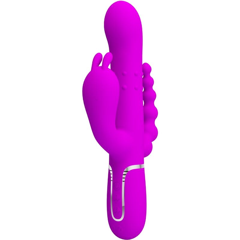 PRETTY LOVE - CAMMY TRIPLE MULTIFUNCTIONAL VIBRATOR 4 IN 1 PINK