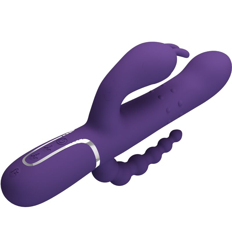 PRETTY LOVE - CAMMY TRIPLE 4-IN-1 MULTIFUNCTION VIBRATOR PURPLE