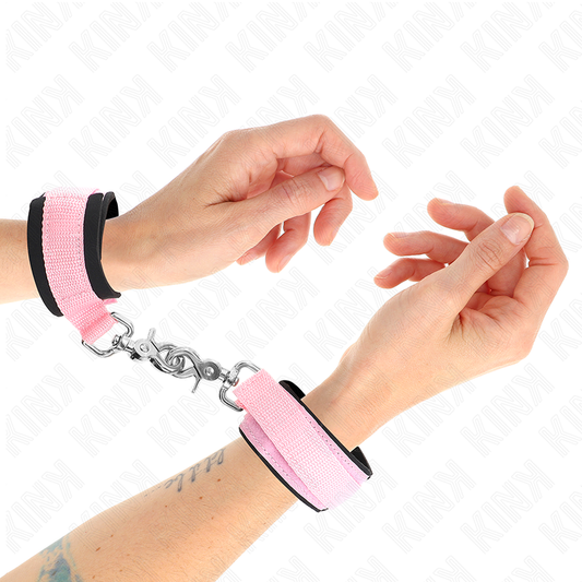 KINK - Muñequeras ajustables de neopreno rosa de 22 a 34 cm