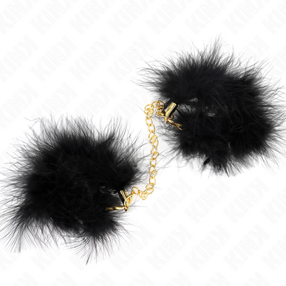 KINK - BRAZALETE DE PLUMA CON CADENA DORADA MODELO 0