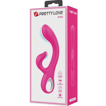 PRETTY LOVE - VIBRADOR FRITZ RABBIT 12 VIBRACIONES ROSA