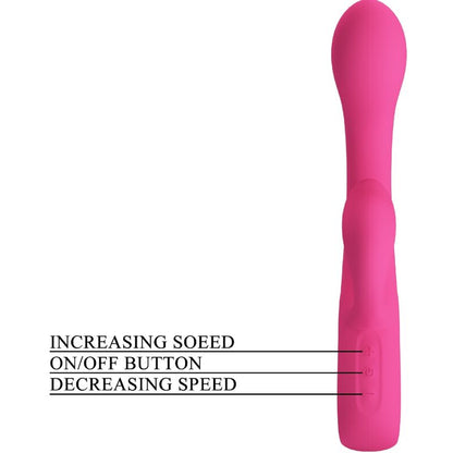 PRETTY LOVE - VIBRADOR FRITZ RABBIT 12 VIBRACIONES ROSA