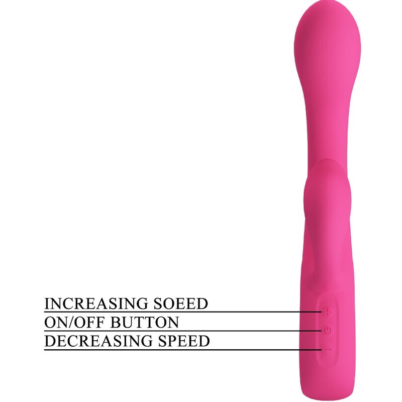 PRETTY LOVE - VIBRADOR FRITZ RABBIT 12 VIBRACIONES ROSA