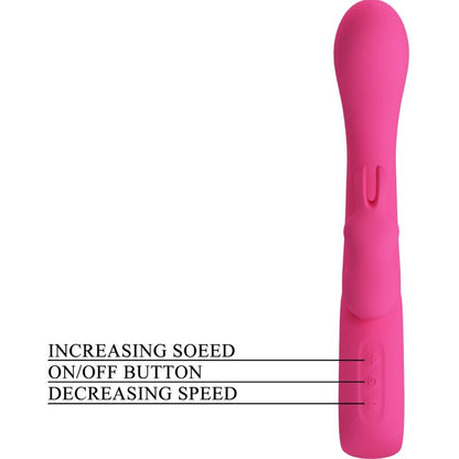 PRETTY LOVE - VIBRADOR NOVAK RABBIT 12 VIBRACIONES ROSA