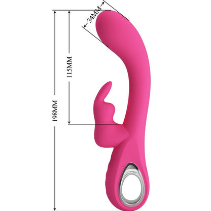 PRETTY LOVE - VIBRADOR NOVAK RABBIT 12 VIBRACIONES ROSA