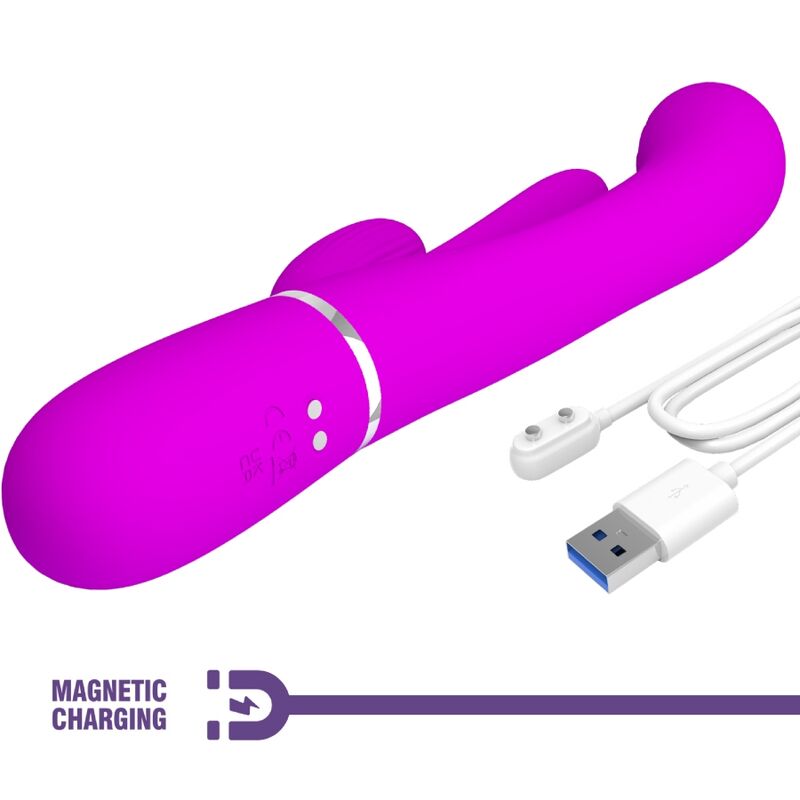 PRETTY LOVE - SHANIA TRIPLE RABBIT VIBRADOR MULTIFUNCIÓN ROSA