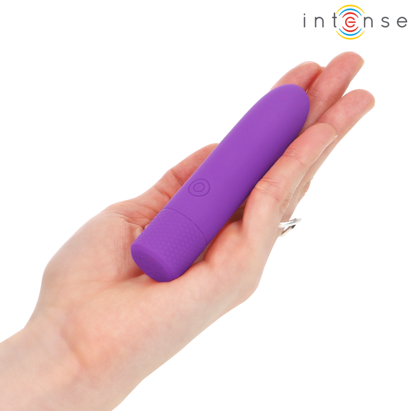 INTENSE - SYMONE BALA VIBRANTE RECARGABLE USB 8 VIBRACIONES MORADA 10 X 2.2 CM