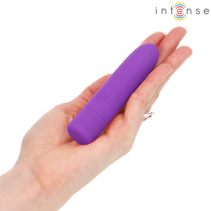 INTENSE - SYMONE BALA VIBRANTE RECARGABLE USB 8 VIBRACIONES MORADA 10 X 2.2 CM